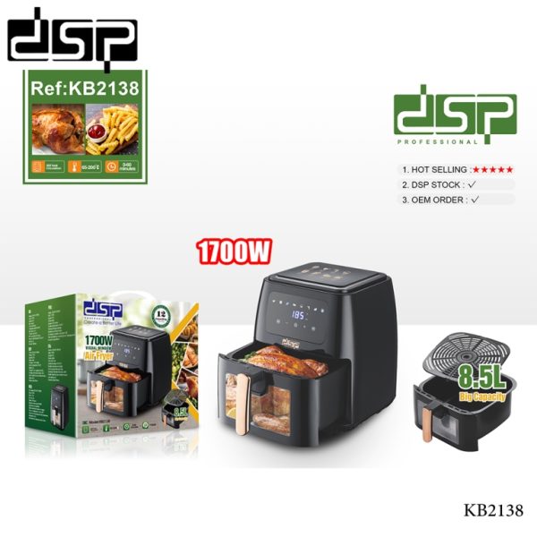 Electric Air Fryer 1700W-8.5Ltr  DSP KB2138