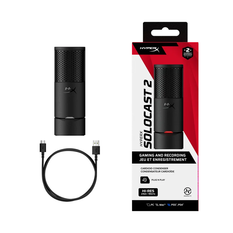  HyperX SoloCast 2 – USB Microphone