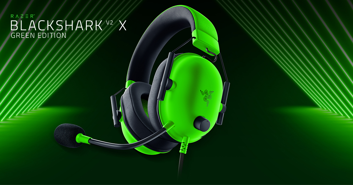Razer Blackshark V2 X Green edition