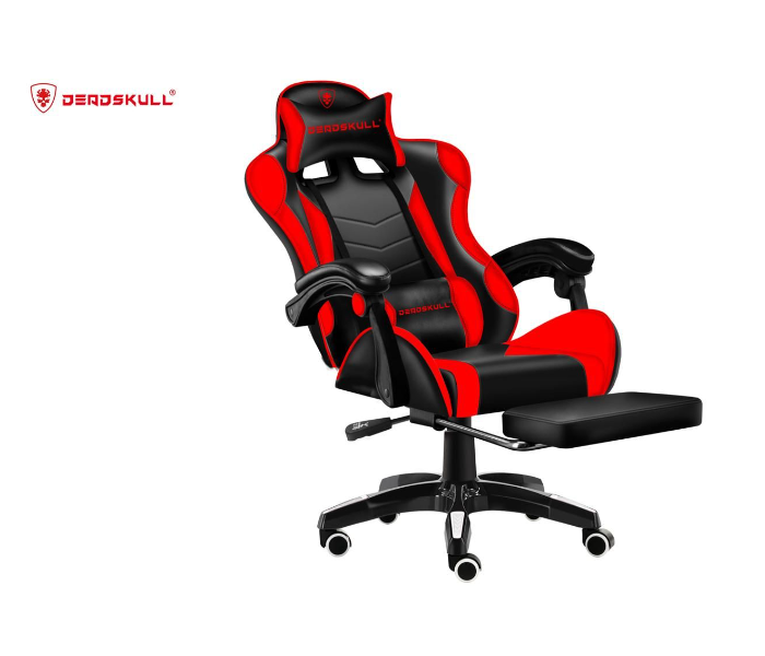 Deadskull, Gaming Chair, Ergonomic Gaming Chair With Footrest